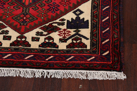 Geometric Hamedan Persian Area Rug 3x5