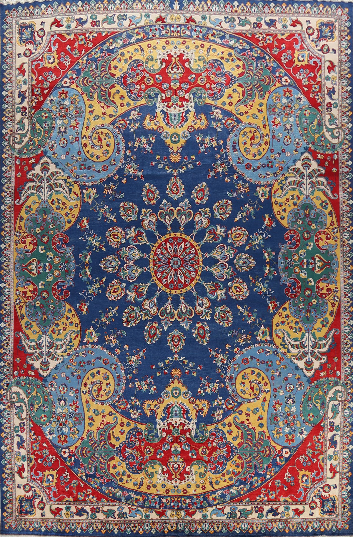 100% Vegetable Dye Bakhtiari Persian Area Rug 13x17