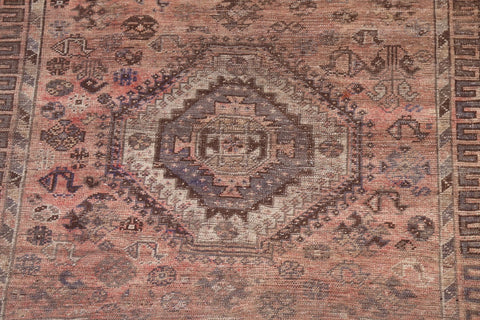 Pre-1900 Antique Vegetable Dye Qashqai Persian 5x8 Rug