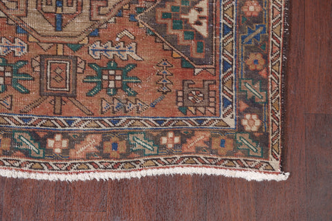 Distressed Ardebil Persian Runner Rug 4x10