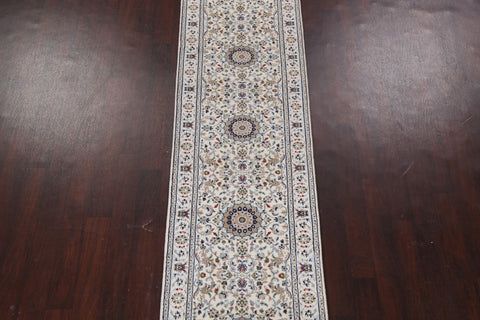 Traditional Nain Persian Runner Rug 3x12