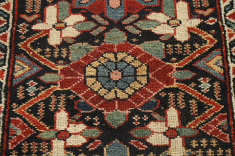 Antique Vegetable Dye Heriz Bakhshayesh Persian Rug 3x14