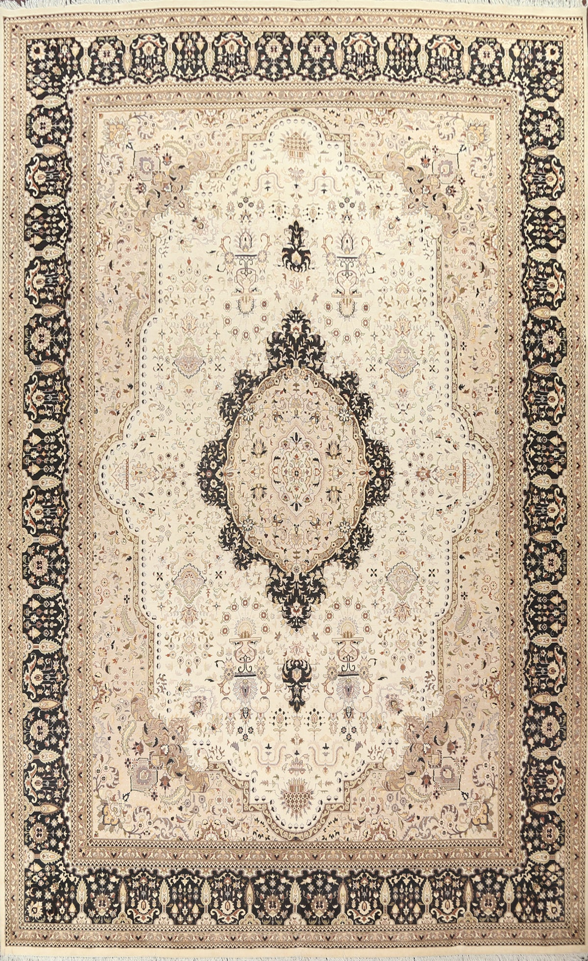 Vegetable Dye Tabriz Wool Area Rug 10x14