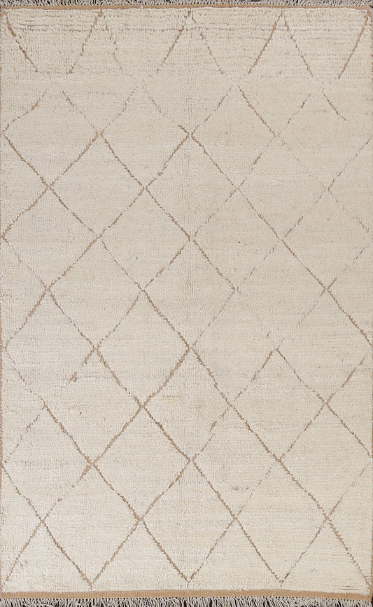Trellis Moroccan Wool Area Rug 5x8