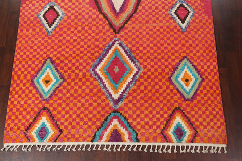 Tribal Moroccan Wool Area Rug 8x11