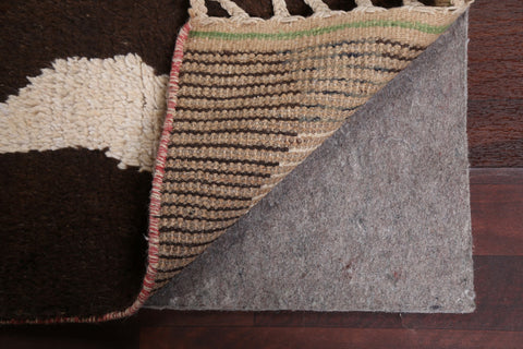 Handmade Moroccan Wool Runner Rug 3x17