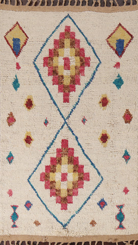 Geometric Moroccan Oriental Area Rug 4x7