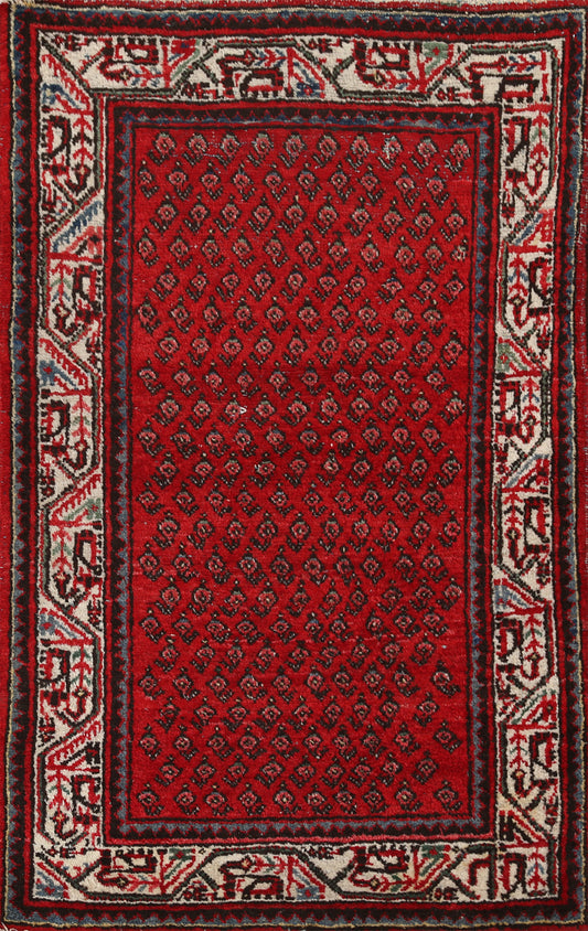 Boteh Botemir Persian Handmade Wool Rug 3x4