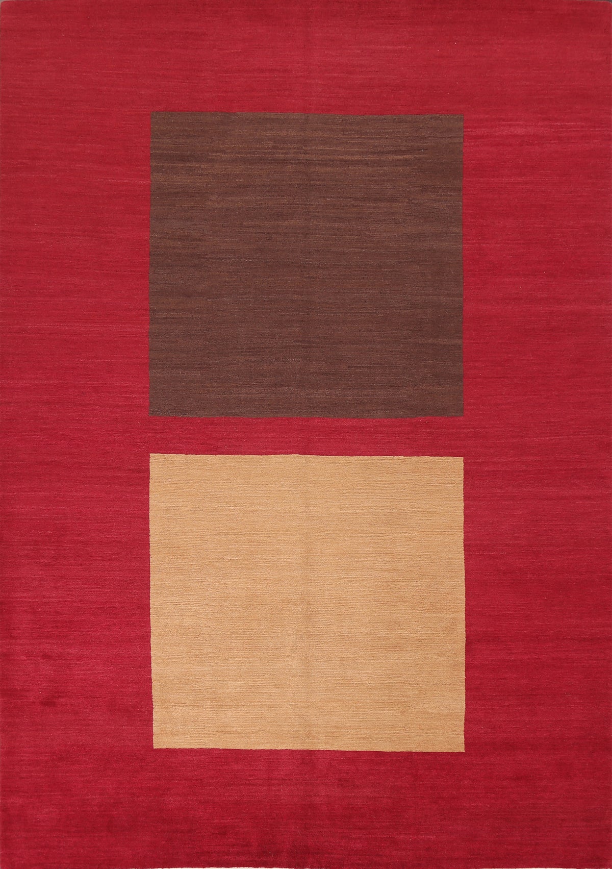 Modern Red Nepalese Wool Area Rug 8x10