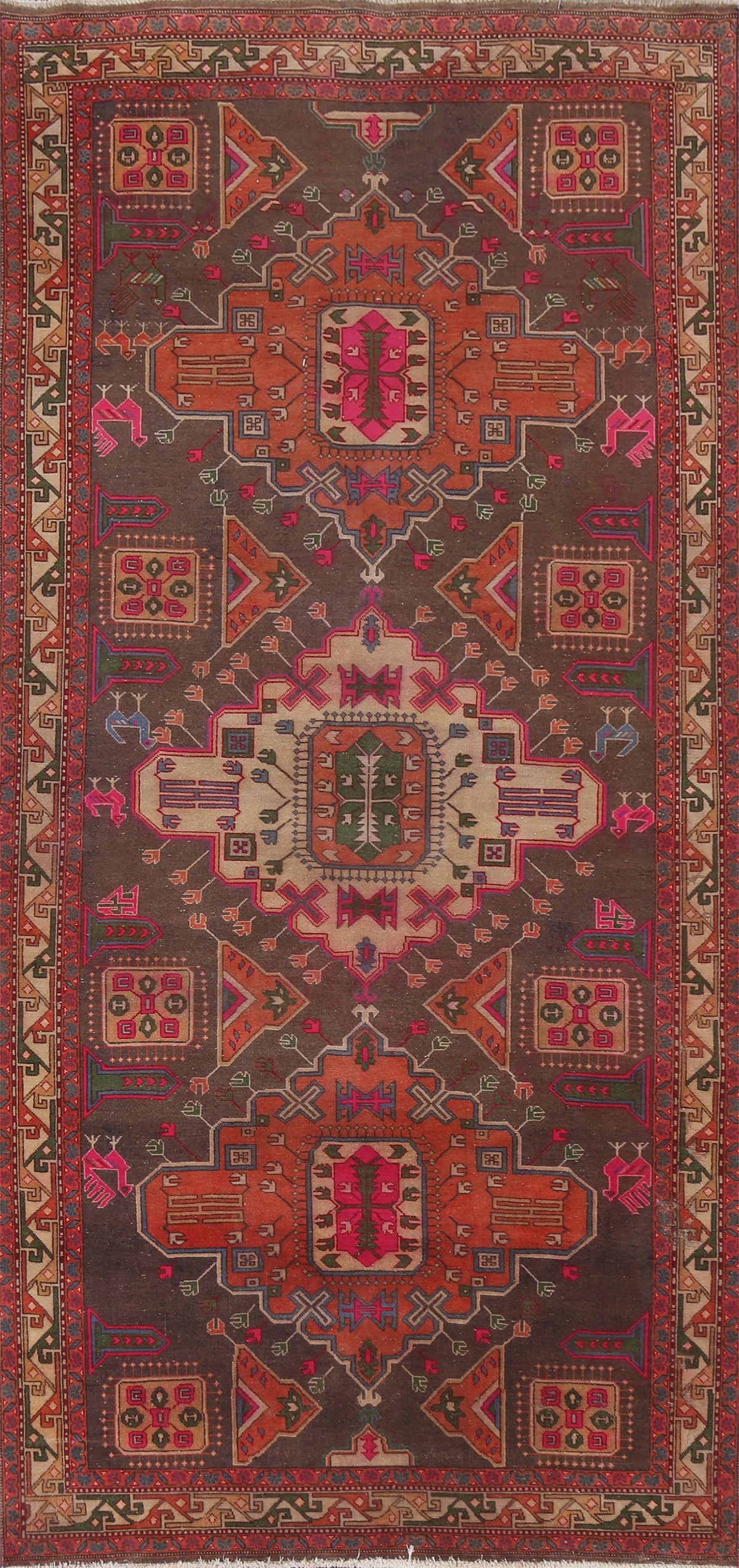 Tribal Meshkin Persian Area Rug 5x10