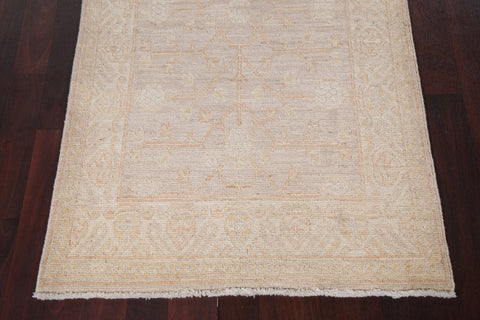 Vegetable Dye Wool Oushak Turkish Runner Rug 3x10