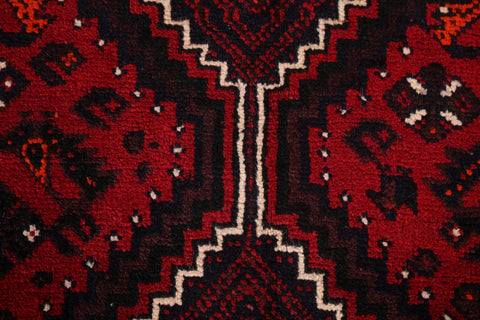 Tribal Red Qashqai Persian Area Rug 5x8