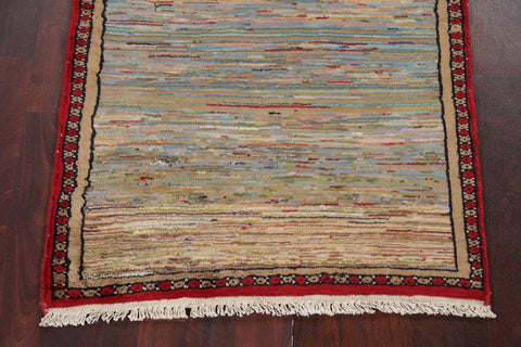 Handmade Gabbeh Kashkoli Oriental Rug 3x4