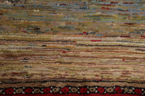 Handmade Gabbeh Kashkoli Oriental Rug 3x4