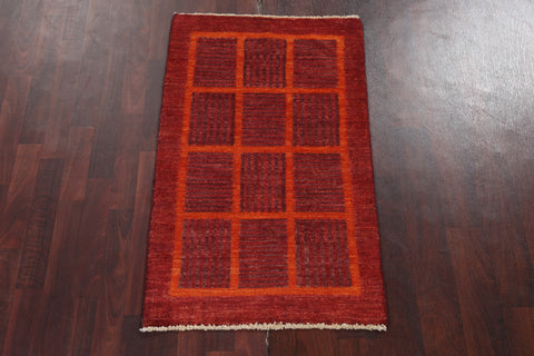 Geometric Gabbeh Kashkoli Oriental Wool Rug 2x4