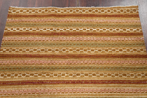 Handmade Gabbeh Kashkoli Oriental Wool Rug 4x6