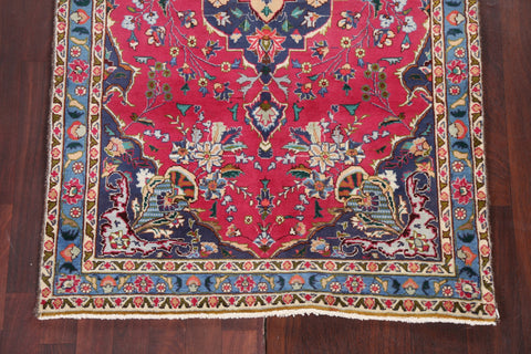 Vegetable Dye Wool Kashmar Hand-Knotted Persian Rug 4x6