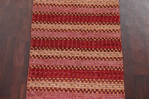 Wool Gabbeh Kashkoli Oriental Runner Rug 3x10