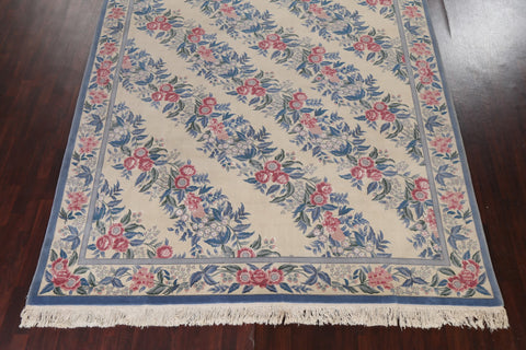 Vegetable Dye Aubusson Oriental Area Rug 9x12