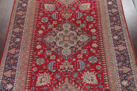 Vintage Wool Red Tabriz Persian Area Rug 8x11