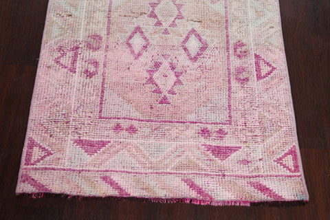 Antique Look Anatolian Turkish Runner Rug 3x15