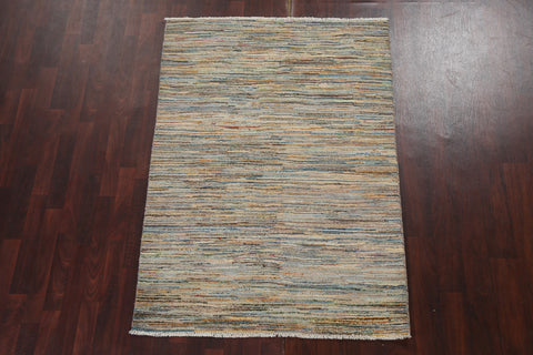 Hand-Knotted Gabbeh Kashkoli Oriental Area Rug 4x6