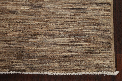 Brown Wool Gabbeh Kashkoli Oriental Hand-Knotted Rug 4x7