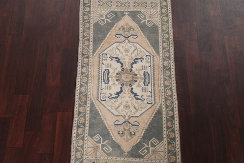 Geometric Wool Anatolian Handmade Turkish Rug 2x4