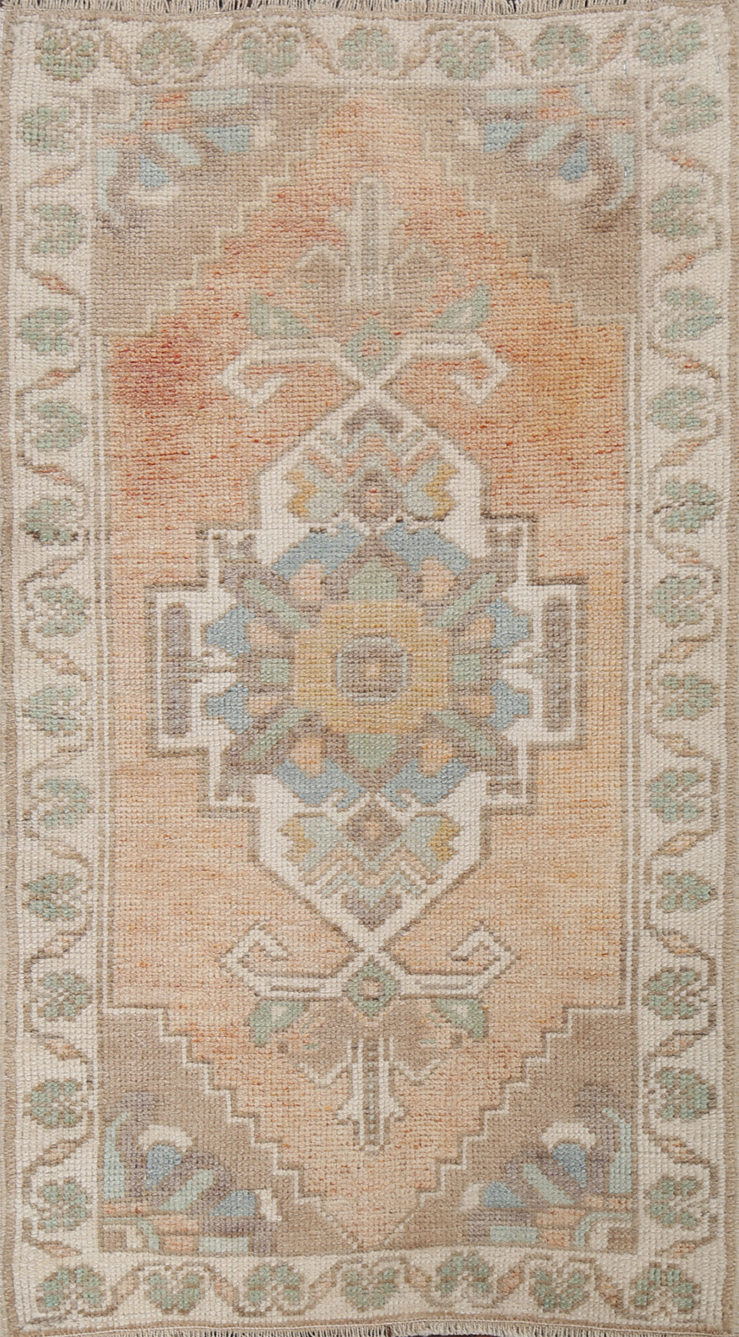 Vegetable Dye Anatolian Wool Turkish Rug 2x3