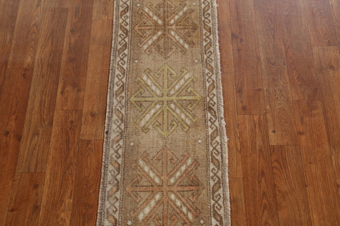 Antique Look Anatolian Handmade Turkish Rug 1x3