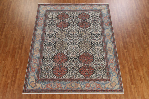 Floral Wool Bakhtiari Wool Turkish Rug 8x10