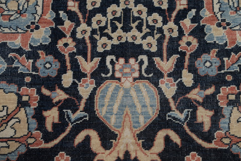 Floral Navy Blue Ziegler Oriental Area Rug 8x10