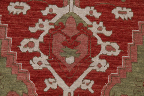 Hand-Knotted Wool Heriz Serapi Turkish Area Rug 7x10