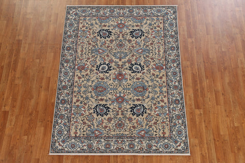 Handmade Wool Ziegler Turkish Area Rug 5x7