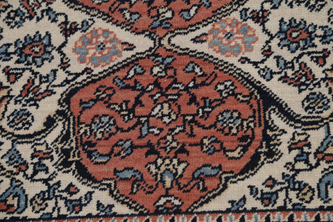 Floral Hand-Knotted Bakhtiari Oriental Wool Rug 5x7