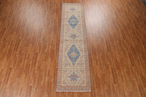 Geometric Heriz Serapi Oriental Runner Rug 3x12