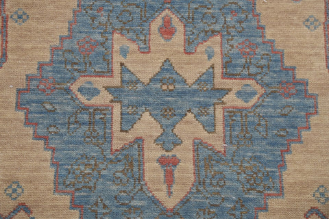 Geometric Heriz Serapi Oriental Runner Rug 3x12