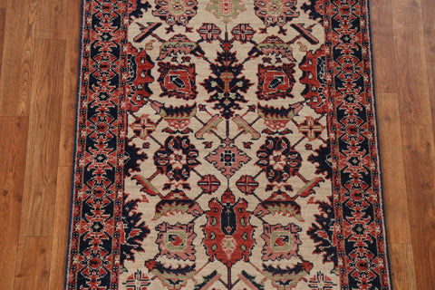 Handmade Wool Turkish Ziegler Runner Rug 3x8