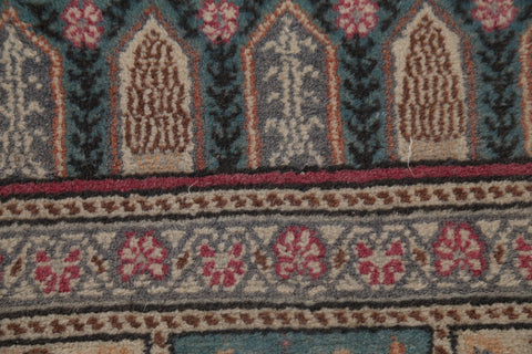 Vintage Wool Anatolian Turkish Runner Rug 3x9