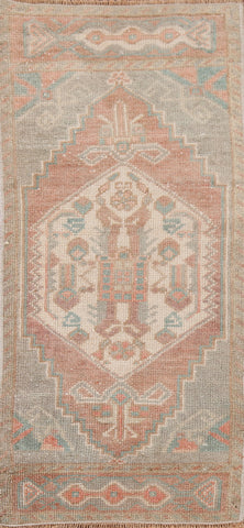 Antique Look Oushak Turkish Wool Rug 1x3