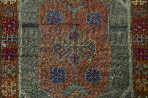 Antique Look Vegetable Dye Oushak Oriental Rug 2x3