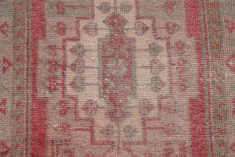 Vintage Geometric Oushak Oriental Wool Rug 2x3