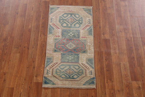 Antique Look Anatolian Oriental Wool Rug 2x3