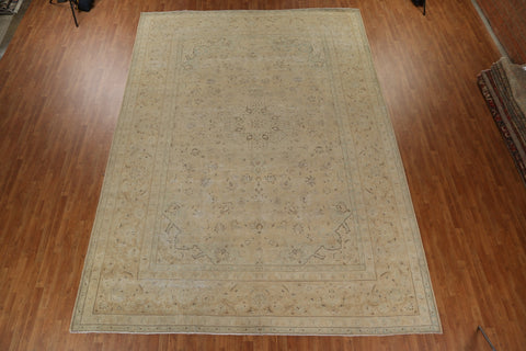 Vintage Wool Traditional Kashan Large Persian Rug 11x15