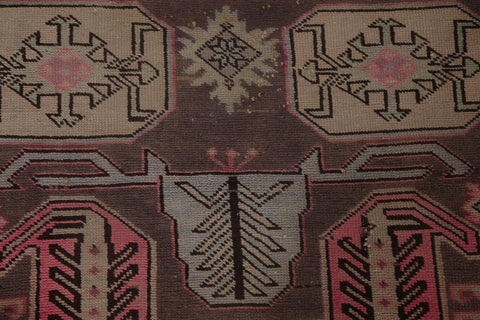 Geometric Meshkin Persian Runner Rug 4x9