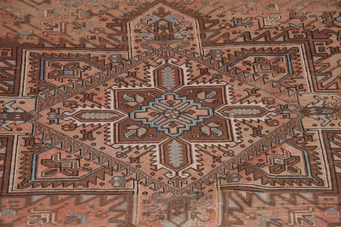 Handmade Geometric Heriz Persian Area Rug 8x11