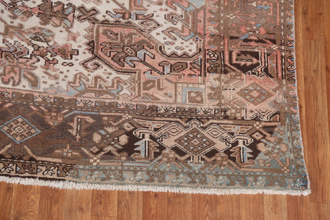 Handmade Geometric Heriz Persian Area Rug 8x11