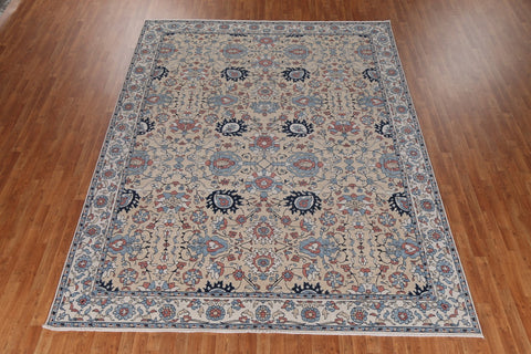 Hand-Knotted Sultanabad Ziegler Turkish Wool Rug 9x12