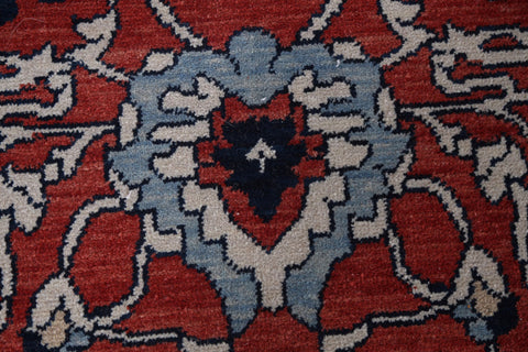 Red Floral Sultanabad Ziegler Wool Oriental Rug 9x12