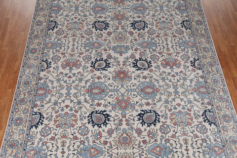 All-Over Floral Sultanabad Ziegler Turkish Rug 9x12